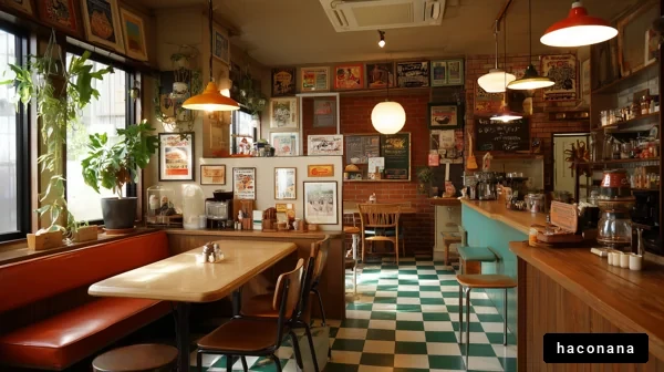 落ち着いたカフェの風景