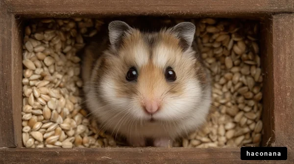 かわいいハムスターの表情