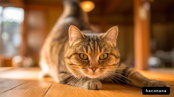 リラックスする猫の姿