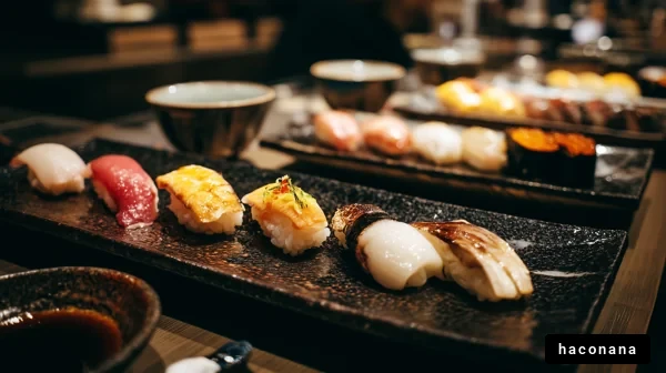 美味しい寿司の盛り合わせ