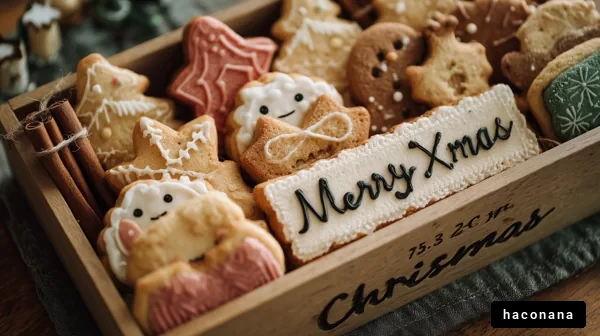 クリスマスのクッキー盛り合わせ
