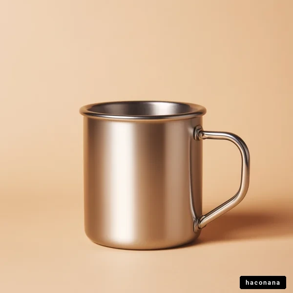 スタイリッシュな金属製マグカップ