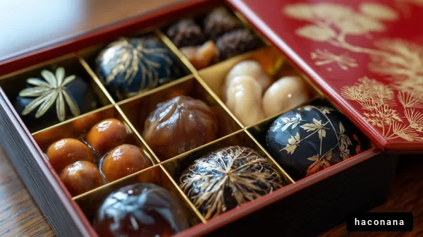 美しい和菓子の詰め合わせ 美しい和菓子の詰め合わせ