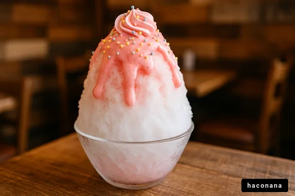 爽やかで美味しいかき氷
