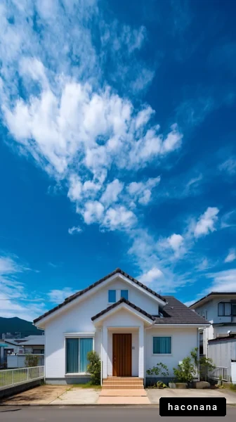 青空と家の風景