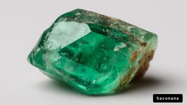 美しいエメラルドの結晶