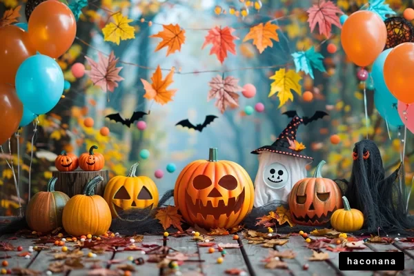 ハロウィンの楽しい飾り付け ハロウィンの楽しい飾り付け