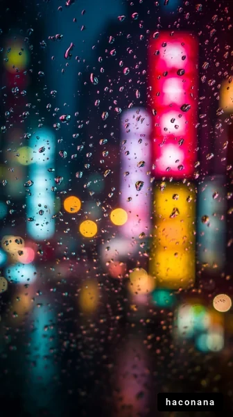 雨に濡れた夜の街