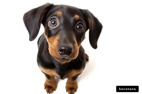 かわいい犬のアップ