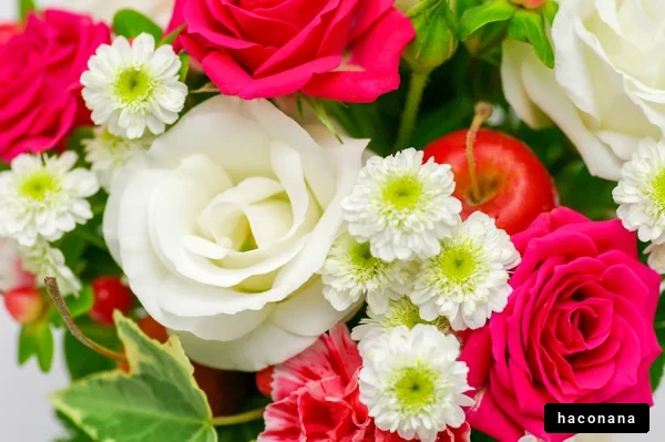 色とりどりの花束