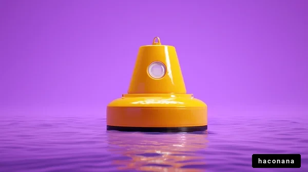 水面に浮かぶブイ