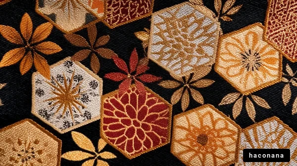 華やかな模様の刺繍