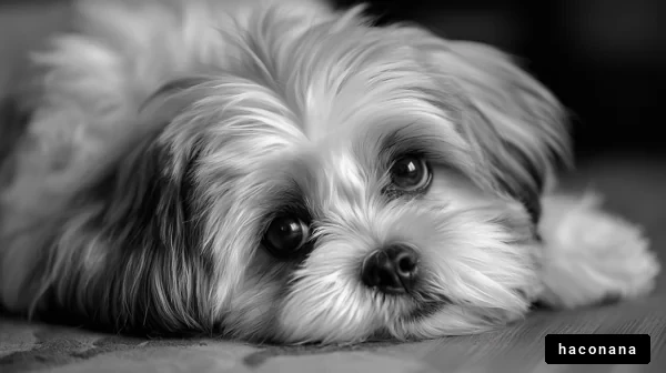 穏やかな犬の表情
