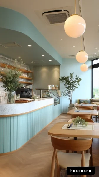 モダンなカフェの内部風景