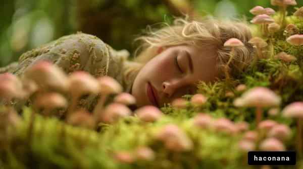 夢幻の森で眠る少女