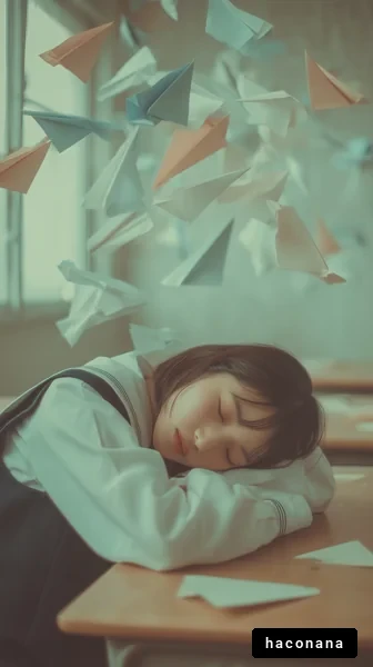 教室での夢見る少女