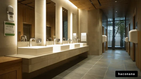 モダンな公共トイレの内装