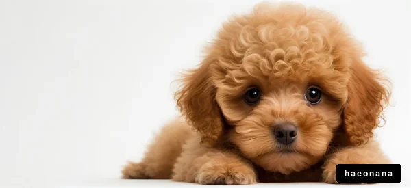 ふわふわの子犬の表情