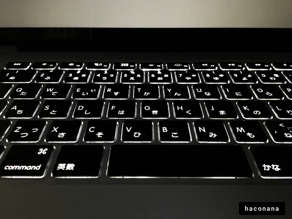 キーボードのクローズアップ