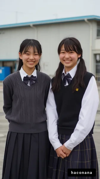 学校での友達の笑顔