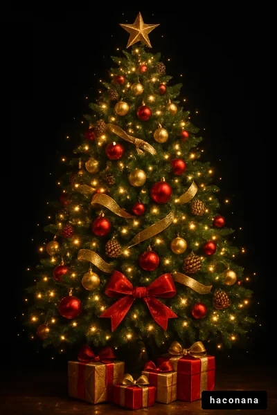 クリスマスツリーとプレゼント
