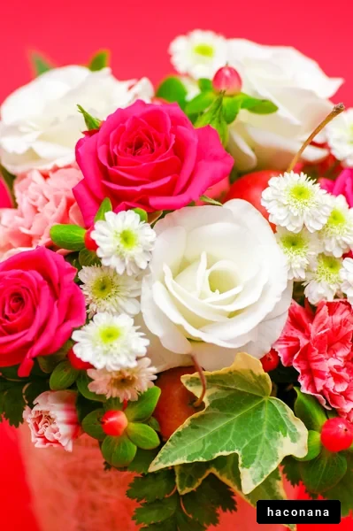 色とりどりの花束