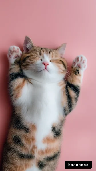 可愛らしい寝ている猫