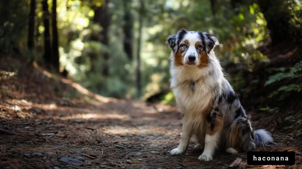 森の中の犬