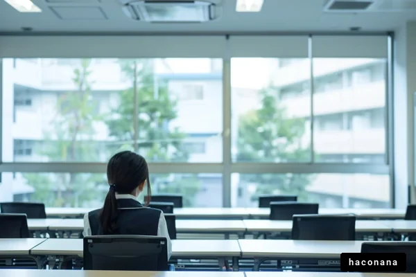 教室での静かなひと時