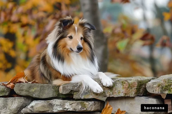 美しい秋の犬