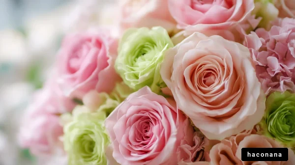 色とりどりの花束