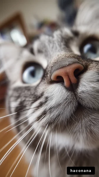 かわいい猫のクローズアップ