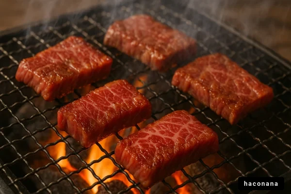 焼き肉のグリル料理