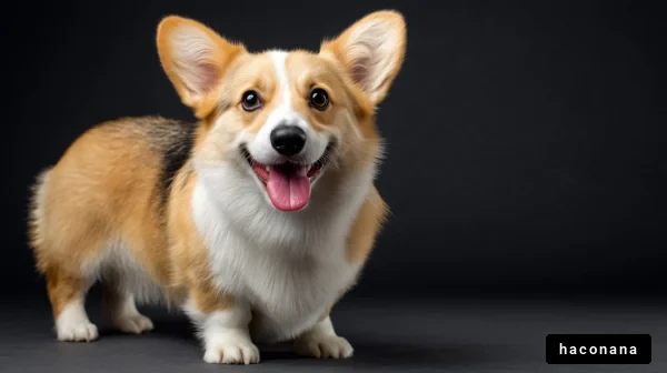 かわいいコーギー犬の笑顔