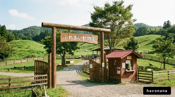 ふれあい動物園の入口