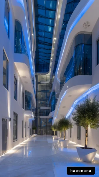 近未来的な建築空間