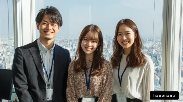 オフィスでの楽しむ若者たち