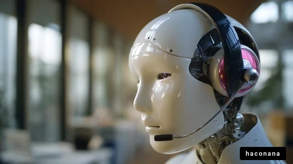 ロボットの頭部アップ