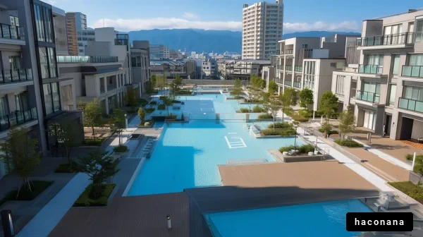 モダンなリゾート風景