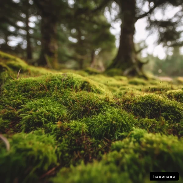 緑の苔が広がる風景