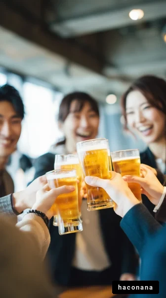 楽しい乾杯の瞬間