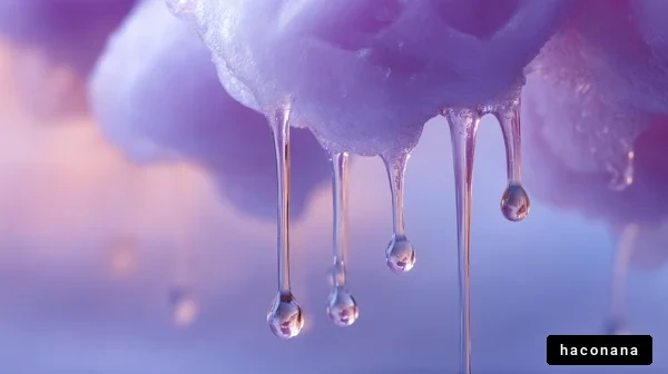 幻想的な水滴の風景