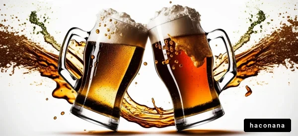 ビールで乾杯する瞬間