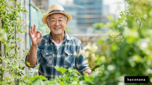 庭で楽しむ老後のひととき
