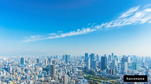 青空に映える都市の景観