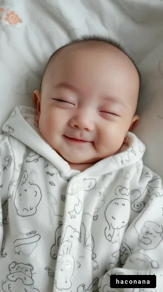 笑顔の赤ちゃんのポートレート