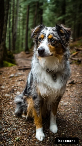 森の中の犬