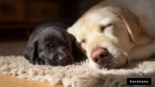 かわいい犬が寝る姿
