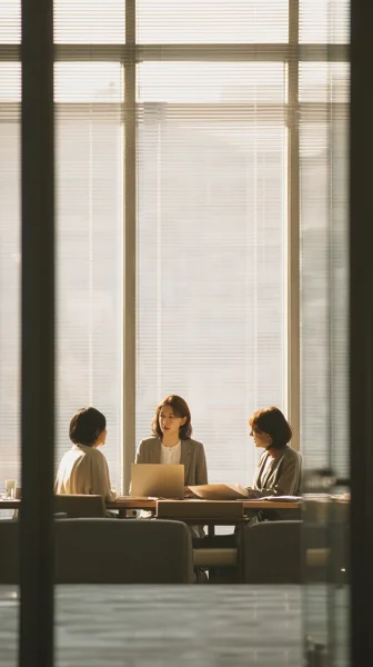 女性3人のビジネス会議