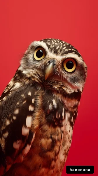可愛いフクロウの肖像